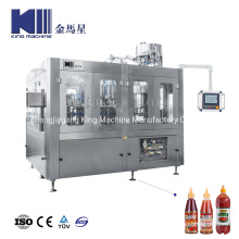 Automatic Rotary Type Viscous Sauce Filling Packing Machine for Plastic Bottles